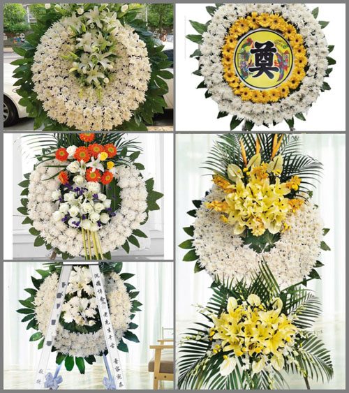 广东佛山市高明区荷城街道罗西村花圈速递