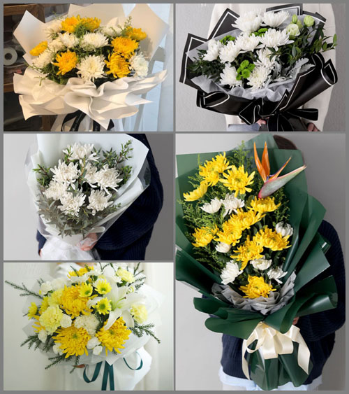 广东佛山市高明区荷城街道罗西村白事花束代送